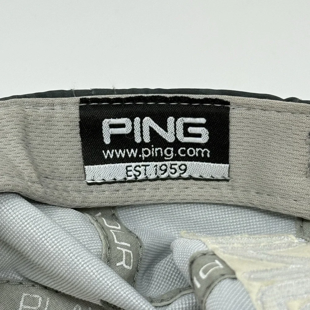 PING Golf Hat Cap Men's Gray Strap Performance Floral Sportswear Hawaiian Preppy